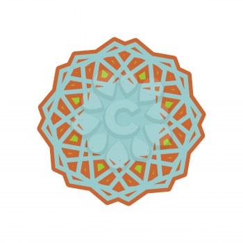 Halal template for Islamic pattern. Logo for properly cooked food and permitted to Muslims

