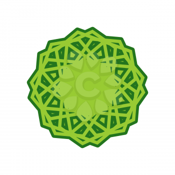 Halal template for Islamic pattern. Logo for properly cooked food and permitted to Muslims
