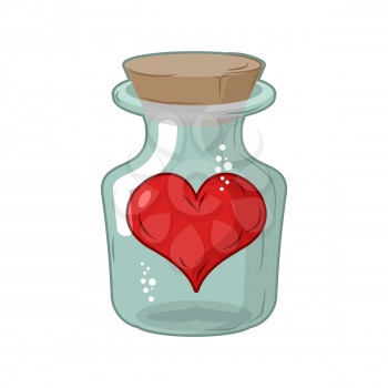 Heart in jar. Love in flask. Amur in confinement of allegory
