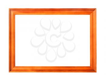 Empty wooden frame isolated on white background