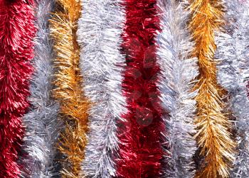  New Year tinsels of different colors