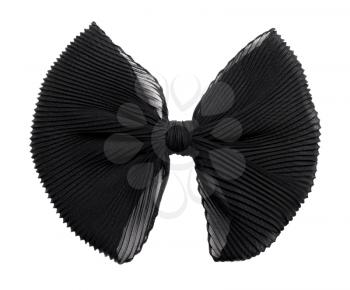 Female black bow isolated on white background