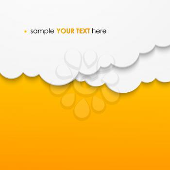 Abstract cloud background. Vector illustration. EPS10