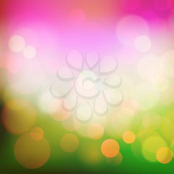 Vector  illustration Abstract holiday light background with bokeh
