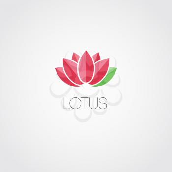 Vector lotus flowers design for spa,  yoga class, hotel and resort