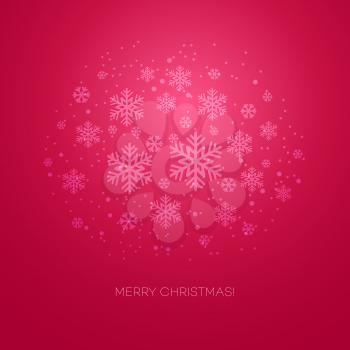 Merry Christmas greeting card.  Vector illustration. EPS 10