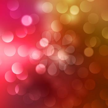 Blurred abstract background with red and white bokeh