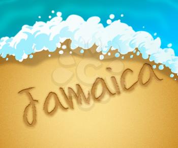 Jamaica Holiday Means Caribbean Tropical Beach Vacation