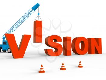 Build Vision Indicating Goals Planning 3d Rendering