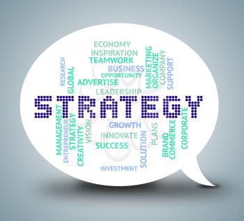 Strategy Bubble Meaning Strategies Plan And Planning