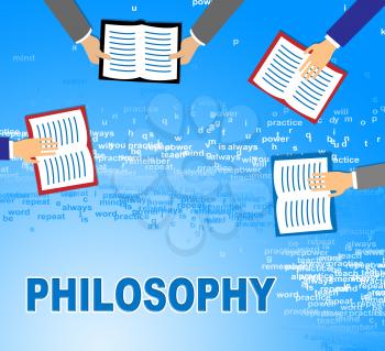 Philosophy Books Showing Thinking Thought And Reasoning