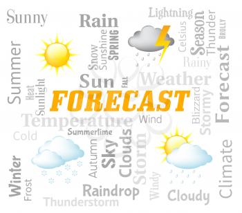 Weather Forecast Representing Meteorological Conditions And Climate