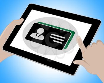 Credit Card Tablet Representing Purchasing Online 3d Illustration