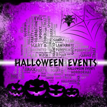 Halloween Events Representing Function Ceremony And Occasions