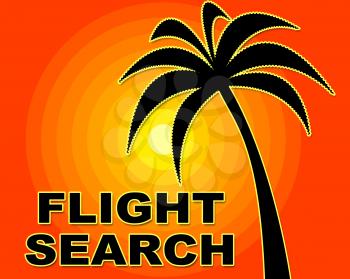 Flight Search Representing Travel Flying And Aircraft