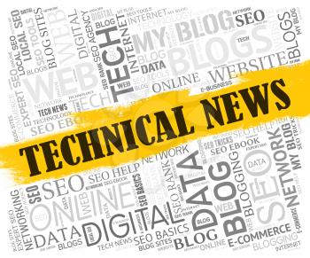 Technical News Showing Social Media And Technologies