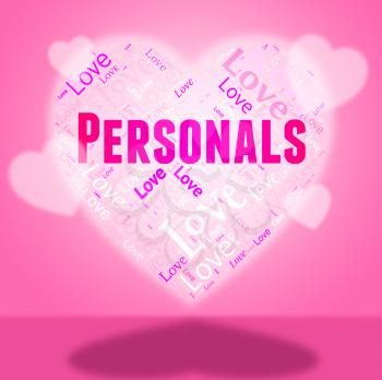 Personals Heart Indicating Hearts Partner And Classifieds