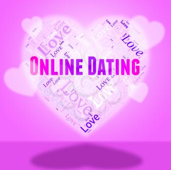 Online Dating Indicating Web Site And Heart
