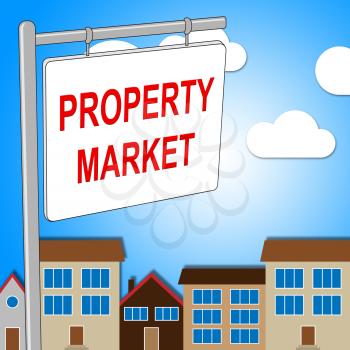 Property Market Sign Meaning Real Estate And Trade