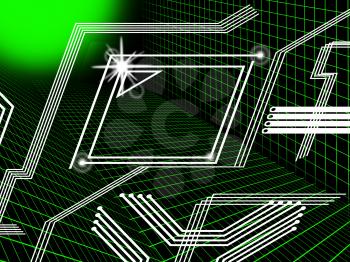 Green Lines Background Meaning Tech And Data Routes
