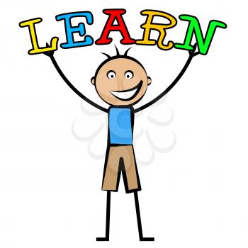 Boy Learning Meaning Development University And Educate
