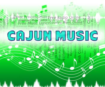 Cajun Music Indicating Southern Louisiana And Singing