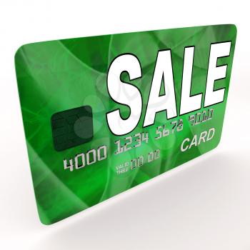 Sale Bank Card Meaning Retail Price Reduction