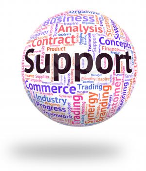 Support Word Showing Aid Helping And Supports