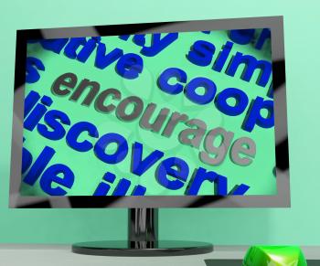 Encourage Word Screen Meaning Motivation Inspiration And Support