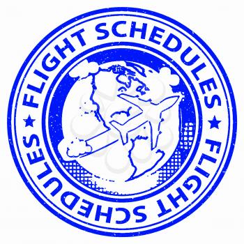 Flight Schedules Representing Info Travel And Planning