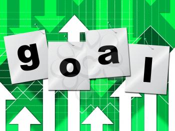 Goal Goals Indicating Aspire Aspiration And Targeting
