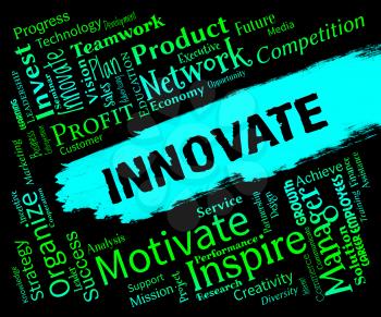 Innovative Words Representing Creative Breakthrough And Idea