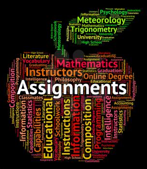 Assignments Word Representing Exercise Homework And Projects
