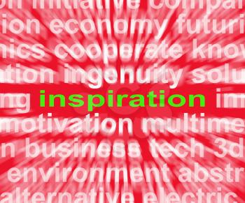 Inspiration Word Showing New And Original Ideas