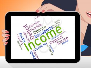 Income Word Indicating Salary Words And Earning 