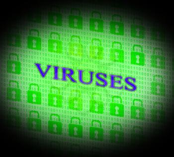 Online Virus Representing World Wide Web And Website