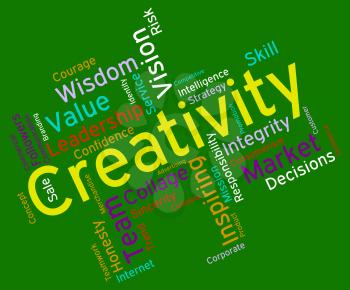 Creativity Words Indicating Vision Talent And Invention 