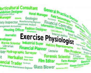 Exercise Physiologist Representing Training Occupation And Trainer
