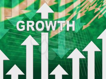 Growth Graph Meaning Trend Gain And Graphic