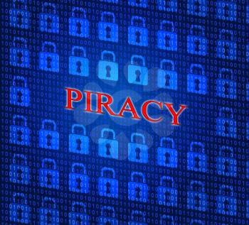 Copyright Piracy Representing Registered Patented And Patent