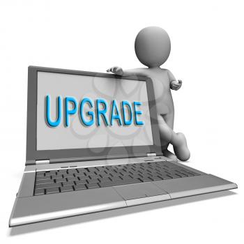 Upgrade Laptop Meaning Improve Upgrading Or Updating