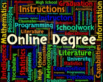 Online Degree Showing World Wide Web And Website