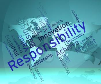 Responsibility Words Representing Duty Obligation And Accountable 