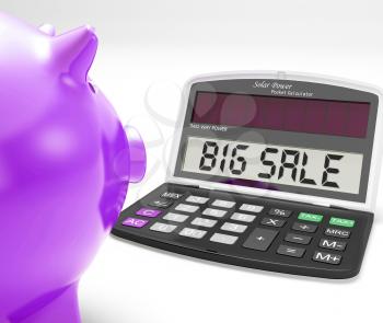 Big Sale Calculator Meaning Huge Special And Bargains