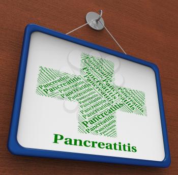 Pancreatitis Word Representing Poor Health And Disease