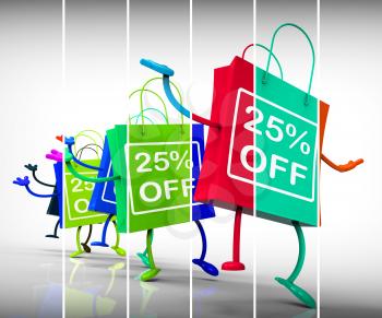 Twenty-five Percent Off Shopping Bags Show 25 Discounts