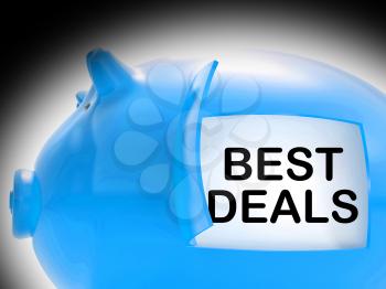 Best Deals Piggy Bank Message Showing Great Offers