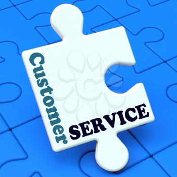 Customer Service Showing Help Or Assistance For Consumer