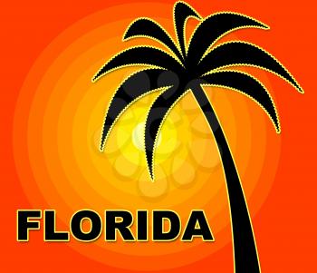 Florida Holiday Representing Go On Leave And Summer Time