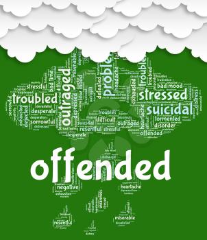 Offended Word Meaning Put Out And Wordclouds